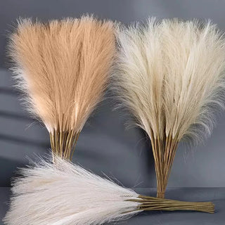5/10pcs Artificial Pampas Boho Flowers Artificial Reed Ins Wind Bouquet Imitation Flowers Fake Plant Wedding Decoration Flowers