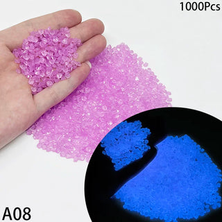 Glow Bug prop 1000pcs Glow In The Dark Garden Pebbles Glow Stones Outdoor Garden Pebbles Fish Tank Walkways Path Patio Lawn Decor Glow Gravel