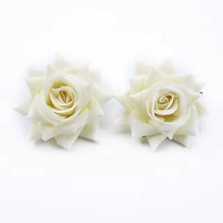 10PCS Silk Red Roses Bridal Accessories Clearance Artificial Flowers for Home Wedding Decoration Diy A Cap Gifts Box Scrapbook