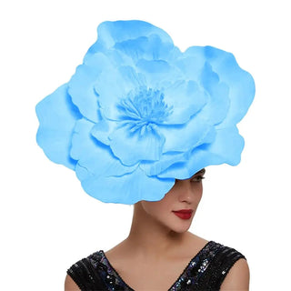 Exaggerated Rose Flowers Fascinator Hat Wedding Bridal Makeup Prom Photo Shoot Mardi Gras Headpiece