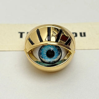 EYE Sphere-shaped openwork ring