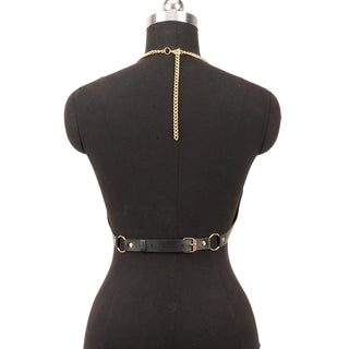 Harness Pu Leather Corset Top Black Corset Women Bustier Top Corset Gothic Clothing Accessory