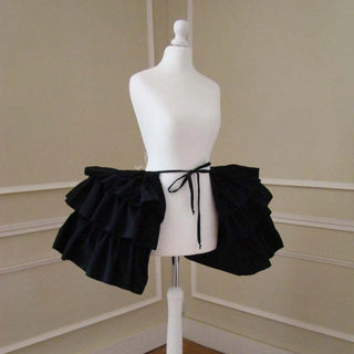 Petticoat Lovely Skirt Support Elastic Waist Half Skirt Vintage Ruffle Cosplay