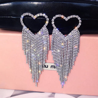 Pearl diamond drop Gold and silver Earrings Faux Pearl Crystal Statement Earrings Party Jewelry