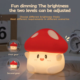 Halloween Led Night Light Silicone Table Lamp Mushroom Pumpkin Ghost Cute Gifts Nursery Bedroom Nightlight