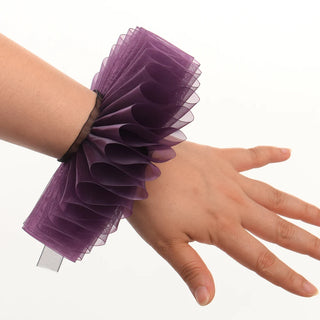 Vintage Ruffled Wrist Cuff Gloves Women Men Clown Cosplay Carnival Halloween Party Accessories Hand Wear