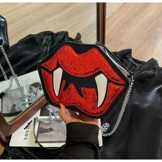 Fashion Interior Compartment Crossbody Bags High Quality Halloween handbags Soft Zipper Fang bag