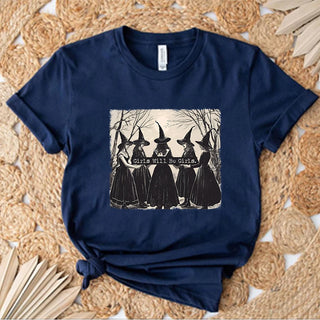 Vintage Girls Will Be Girls Witch Shirt Funny Witch Shirts Tees Halloween Women Vintage Clothes Witchy Vibes Graphic T Shirts
