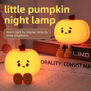 Halloween Led Night Light Silicone Table Lamp Mushroom Pumpkin Ghost Cute Gifts Nursery Bedroom Nightlight