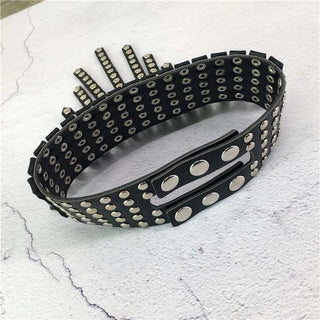 O-ring Choker Black Adjustable Leather Punk Metal Choker studded silver Collar Cosplay Halloween Necklaces