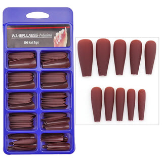 Long Matte Nails Beauty Nails Cute Stiletto Nails Long Pointy 100pcs/Box  Matte Black Stiletto Nails - Full Set  Edgy Black N