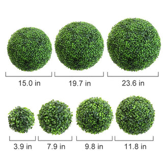 Ball Plant Topiary Faux Boxwood Decorative Balls for Backyard Balcony Garden Wedding Home Decor