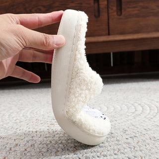 Halloween Fur Slippers Home Home Wear-Resistant Non-Slip Plus Velvet Thick Bottom Cotton Slippers