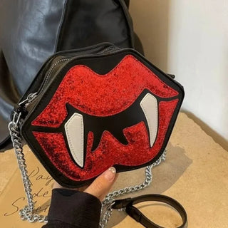 Fashion Interior Compartment Crossbody Bags High Quality Halloween handbags Soft Zipper Fang bag