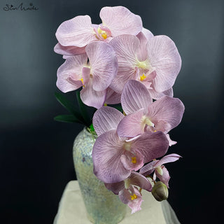Heads Big Artificial Orchid Butterfly Orchids Home Wedding Decoration Silk Artificial Flowers Flores Artificales
