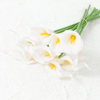 2/5Pieces Real Touch Calla Lily Romantic Artificial Flower Home Decoration Faux Flowers