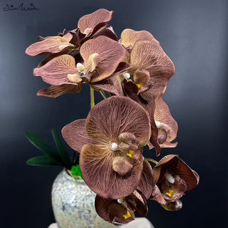 Heads Big Artificial Orchid Butterfly Orchids Home Wedding Decoration Silk Artificial Flowers Flores Artificales