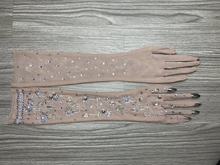 Stretch Rhinestone Gloves