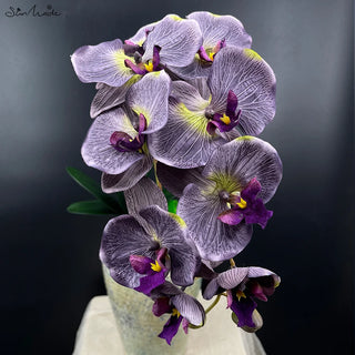 Heads Big Artificial Orchid Butterfly Orchids Home Wedding Decoration Silk Artificial Flowers Flores Artificales