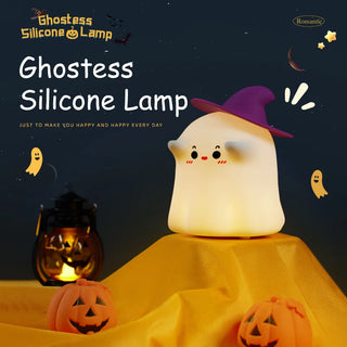 Halloween Led Night Light Silicone Table Lamp Mushroom Pumpkin Ghost Cute Gifts Nursery Bedroom Nightlight