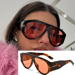 Oversized Sunglasses Luxury Designer T Fashion Pilot Sun Glasses