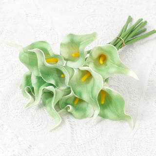 2/5Pieces Real Touch Calla Lily Romantic Artificial Flower Home Decoration Faux Flowers
