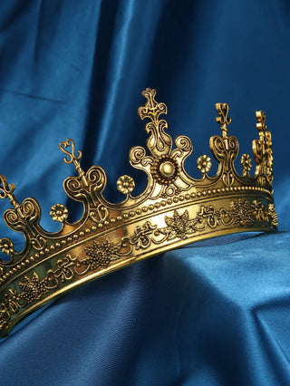 1pcs Medieval King Crown lightweight Stage Cosplay Crown Halloween Prop Party