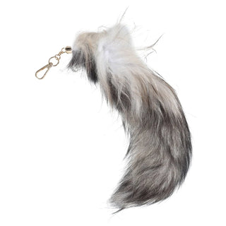 40cm Furry Animal Tails Keychain Gifts Cute Plush Fox Tail Keyrings for Designer bag accessory Bag Car Key Charms Wholesale