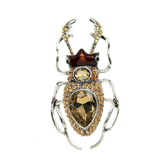SKEDS New Arrival 2023 Women Men Exquisite Enamel Beetle Pins Brooches Fashion Unisex Suit Clothing Insect Badges Brooch Pin
