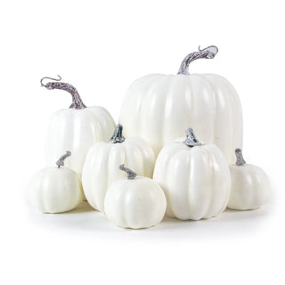 Elegant Artificial Pumpkins Sets Assorted Big and Small Pumpkins Faux gothic Pumpkins Farmhouse Fall Harvest Table Halloween Decor