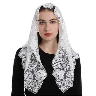 Veil Spanish Style Lace Mantilla Women Head Covering Catholic Veil