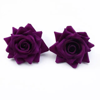 10PCS Silk Red Roses Bridal Accessories Clearance Artificial Flowers for Home Wedding Decoration Diy A Cap Gifts Box Scrapbook