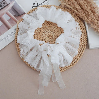 Small Fashion Lace Ruffled Multi-layer Fake Collar Versatile Detachable Mesh Decorative Collar Performance Accessories