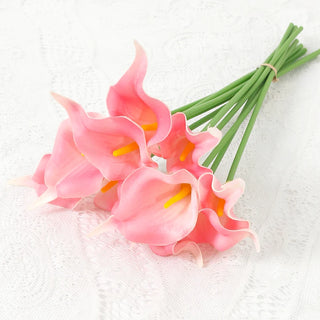 2/5Pieces Real Touch Calla Lily Romantic Artificial Flower Home Decoration Faux Flowers