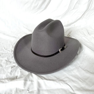 Vintage Black Western Cowboy Hat Halloween Jazz Cowgirl Leather Wide Brim
