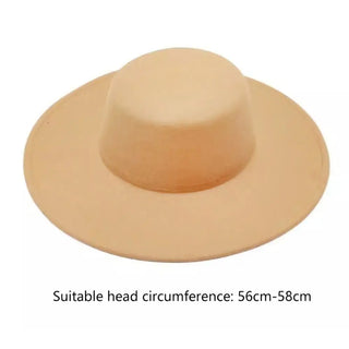 Hepburn Style Women Flatcap New French Elegant Flat-top Cap Dame Hat Retro Wide Brim Felt Hat Women