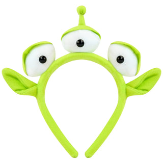 Three-Eyed Alien Headband Halloween Monster Plush Cute Headwear Hat Accessories for Theme Party Girls and Kids