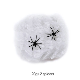 Halloween Decoration Party Accessories Decorations for Events Scream Festa Spider Web Black Outdoor Props Haunted House Spider