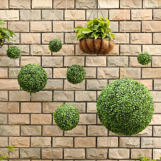 Ball Plant Topiary Faux Boxwood Decorative Balls for Backyard Balcony Garden Wedding Home Decor