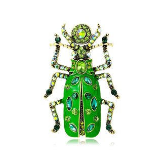 SKEDS New Arrival 2023 Women Men Exquisite Enamel Beetle Pins Brooches Fashion Unisex Suit Clothing Insect Badges Brooch Pin