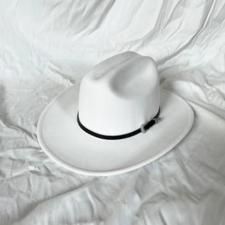 Vintage Black Western Cowboy Hat Halloween Jazz Cowgirl Leather Wide Brim