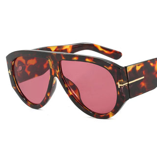 Trend Oversized Pilot Sunglasses Luxury Brand Designer Shades Big Frame Windproof Popular Punk Sun Glasses UV400