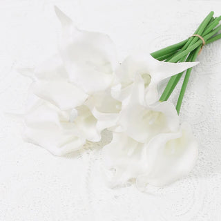 2/5Pieces Real Touch Calla Lily Romantic Artificial Flower Home Decoration Faux Flowers