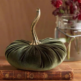 Handmade Velvet quality Pumpkins for decor Halloween Fall Ornaments Decoration Autumn Decoration