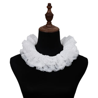 Small Fashion Lace Ruffled Multi-layer Fake Collar Versatile Detachable Mesh Decorative Collar Performance Accessories
