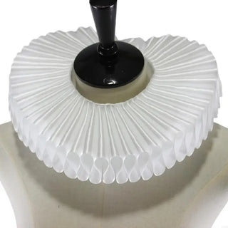 White Ruffle Vintage Clown Neck Ruff Silky Fake Collars Detachable Collars Victorian Rennaisance Costume Novelty Necklace Shawl