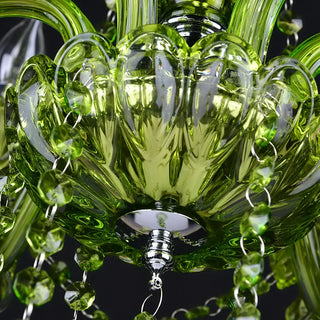 Showstopping Green K9 Crystal Chandelier Fantasy nature