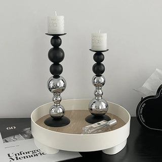 Metal Candle Holder Antique Wedding Bar Hotel Retro Atmosphere Candlestick Church Prayer Candlelight Desktop Home Decoration