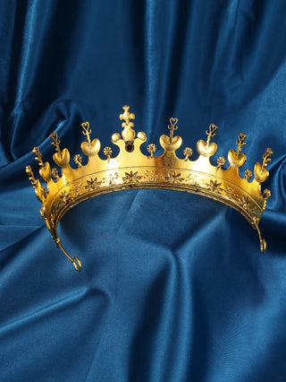 1pcs Medieval King Crown lightweight Stage Cosplay Crown Halloween Prop Party