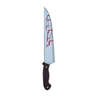 Bloody Knife Props Halloween Realistic Plastic Weapon Horror Blade Fancy Dress Party Cosplay Killer Fake Knife Accessories